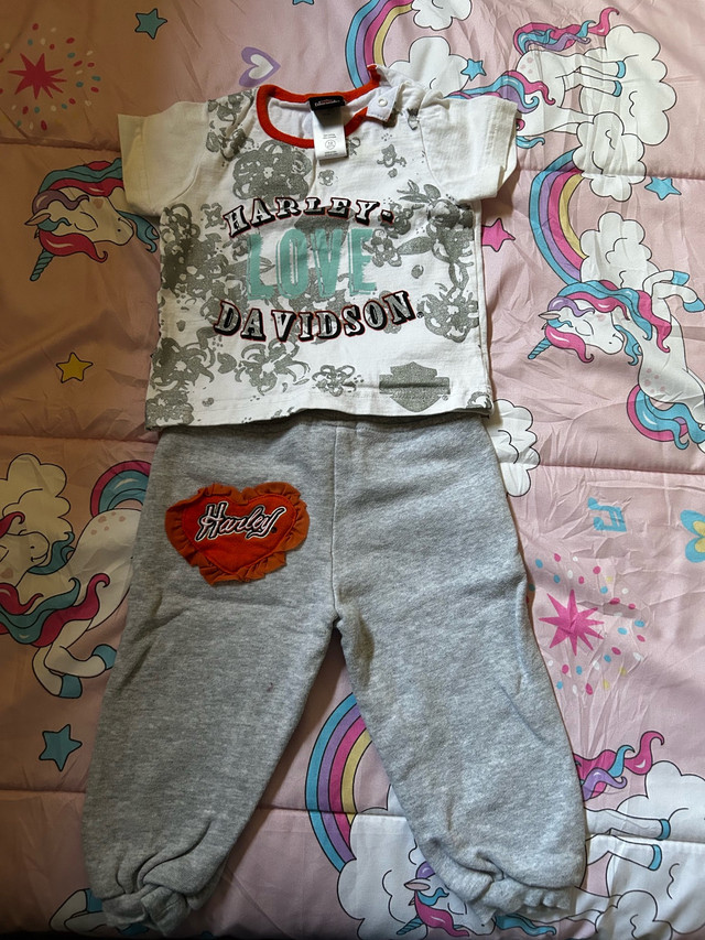 Harley Davidson Toddlers Outfit in Clothing - 9-12 Months in Calgary - Image 2