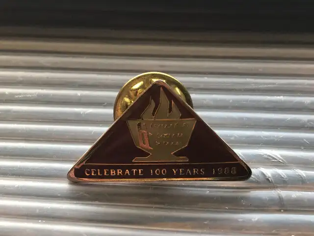 Edmonton Catholic Schools 100 Years 1988 Alberta Lapel Pin in Arts & Collectibles in Edmonton - Image 2