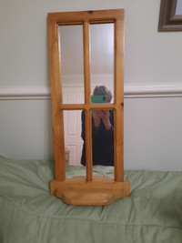 Mirror in pine frame