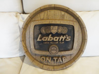 Vintage Wood Pilsener On Tap 18" Diameter Pub Bar Sign