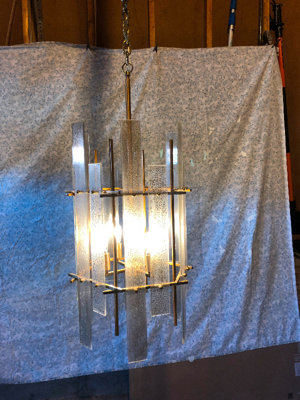 Contemporary "Mercury Glass" Gold Chandelier in Indoor Lighting & Fans in Mississauga / Peel Region