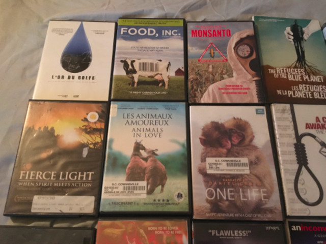 Lot de 15 DVD ( documentaire sur l’environnement ,société ) dans CD, DVD et Blu-ray  à Saint-Hyacinthe - Image 2