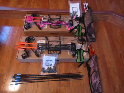 These right hand bows are top quality (never dry fired) with a broad range of adjustability. 5-45 lb...