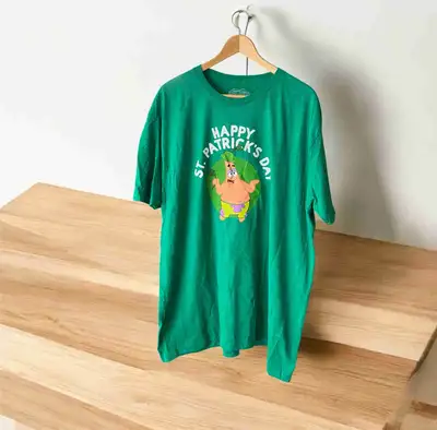 NEW Spongebob Squarepants Unisex Happy St Patricks Day Graphic T, View more