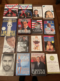 USED BOOKS FOR SALE COMEDY/BIOGRAPHY/HOCKEY