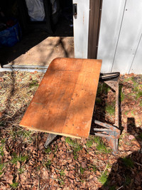 FREE - saw horses and portable work bench