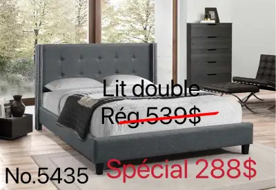 SUPER VENTE !!! TOUT EST NEUF !! VENEZ CHEZ ANNABELLE MEUBLES, ÉCONOMISEZ BEAUCOUP !!! * Base de lit...