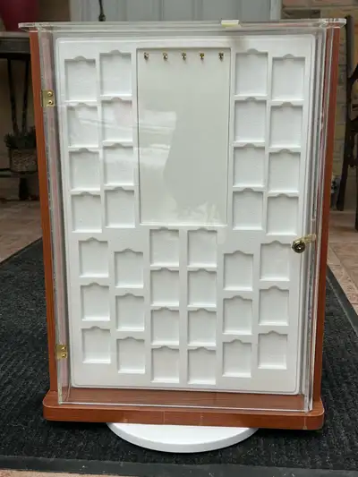 double sided, rotating acrylic display case, View more