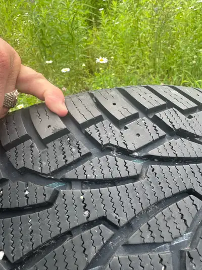 Set of all 4 tiger paw 16” tires 205/55/16 2 are almost brand new 2 are about half tread