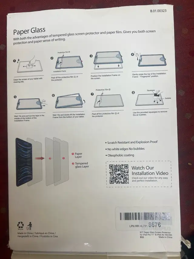 Screen protector for iPad Pro 11/iPad Air (4th/5th generations) in iPads & Tablets in City of Toronto - Image 5