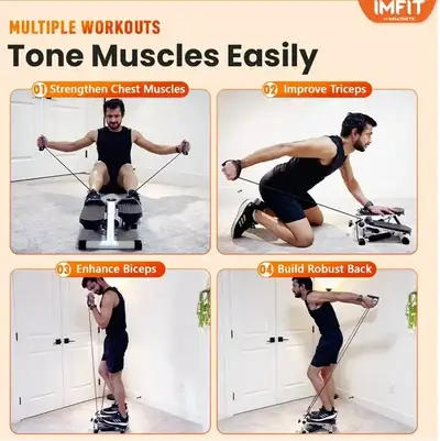 IMFIT Stepper Exercise Machine with Resistance Bands, View more