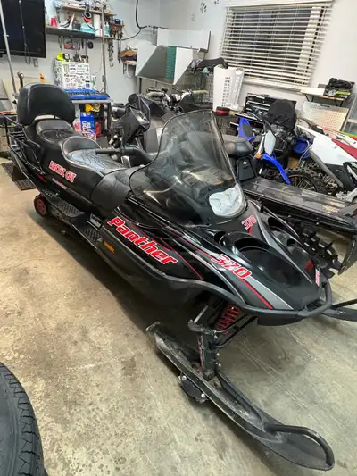 2006 arctic cat panther 370 touring fan cooled, two up seat, reverse and electric start, heated grip...