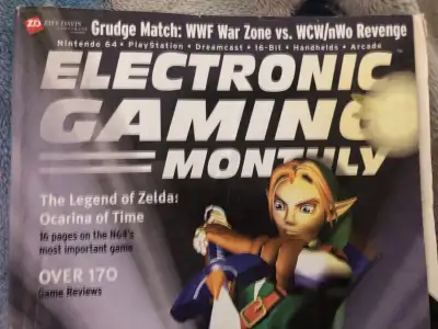 EGM (Electronic Gaming Monthly) #113 December 1998 THE LEGEND OF ZELDA: OCARINA OF TIME COVER. In Ve...