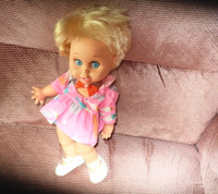 13" SO INNOCENT CYNTHIA BABY FACE 1990 GALOOB DOLL, DRESS DIAPER