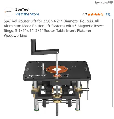 SpeTool Router Table Insert Plate, View more