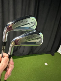 Titleist T350 LH 4 and 5 iron left