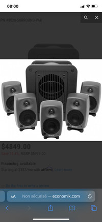 Genelec 5.1 studio monitoring 