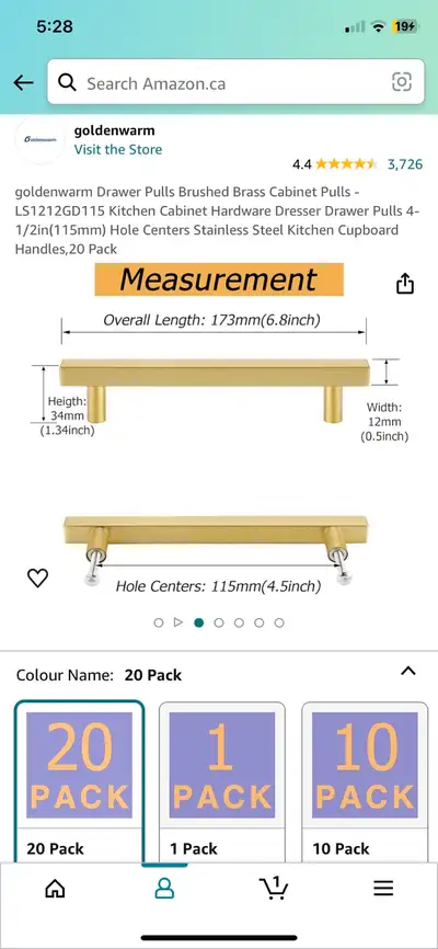 gold brass cabinet door handles , View more