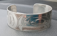 ***vintage jewelry **eagles silver bracelet by Charles Harper***