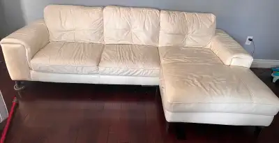 White Leather Sectional Sofa, View more