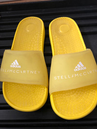 Stella McCartney x adidas yellow sandals size 5