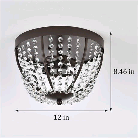 Flush Mount Mini Chandelier  - New in box  in Indoor Lighting & Fans in Mississauga / Peel Region - Image 2