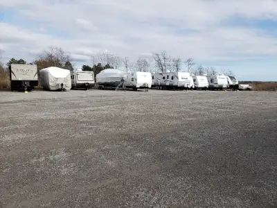 RV & Boat Storage, gated, security cameras, parking on gravel starting at $45.00 per month. Located...