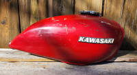 Vintage Kawasaki Motorcycle Gas Tank