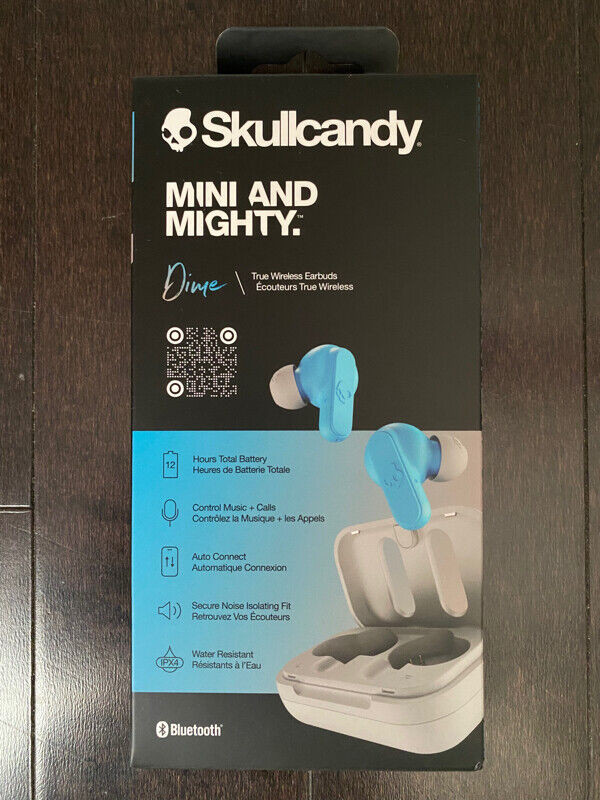 Brand New Skullcandy Dime True Wireless Earbuds blue in Headphones in Oakville / Halton Region