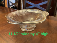 Silver Onlay Glass Bowls