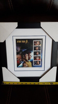 Star Trek 50th anniversary framed stamps from Canada Post