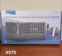 NEW Ergonomic Keyboard w/Palm Rest