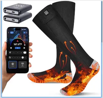Heated Socks with Bluetooth Smart Control, View more