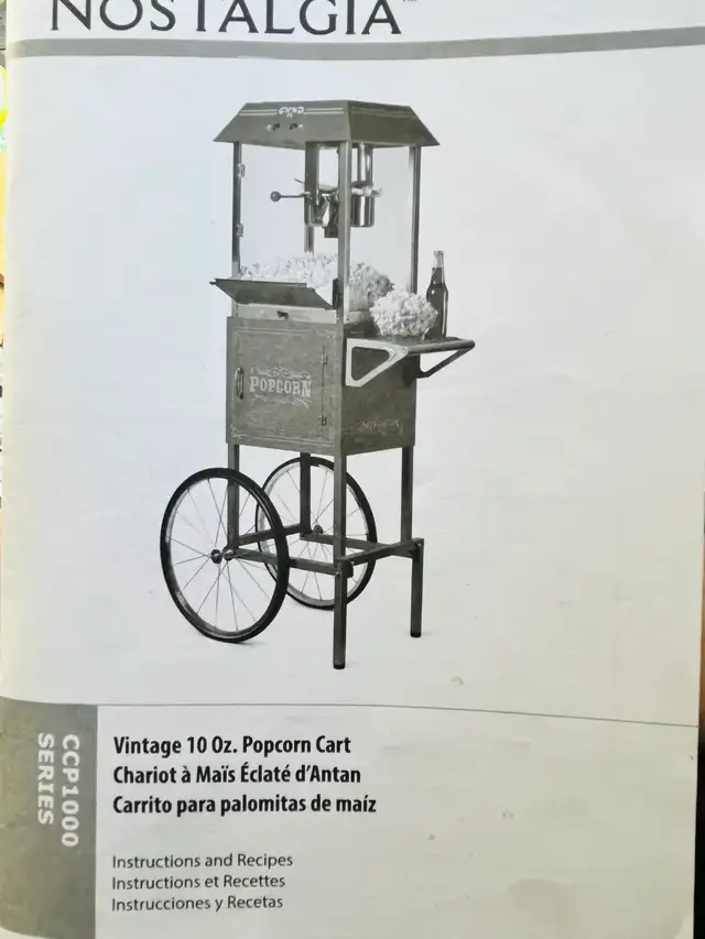 Popcorn Machine and Cart - Nastalgia | Other | Winnipeg | Free local ...
