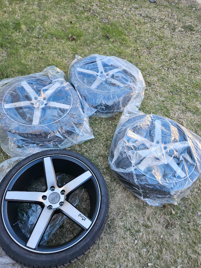20 Inch Niche milan rims and tires, $2000 obo in Tires & Rims in Pembroke - Image 3