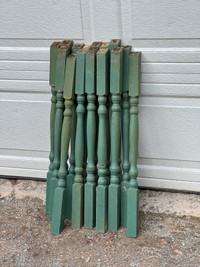 “Wooden Spindles” $4 each. Located near Berwick, NS. 