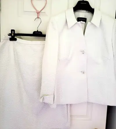 NEW Sunny Choi Womens Suite White Silver Formal Size 12 Large, View more