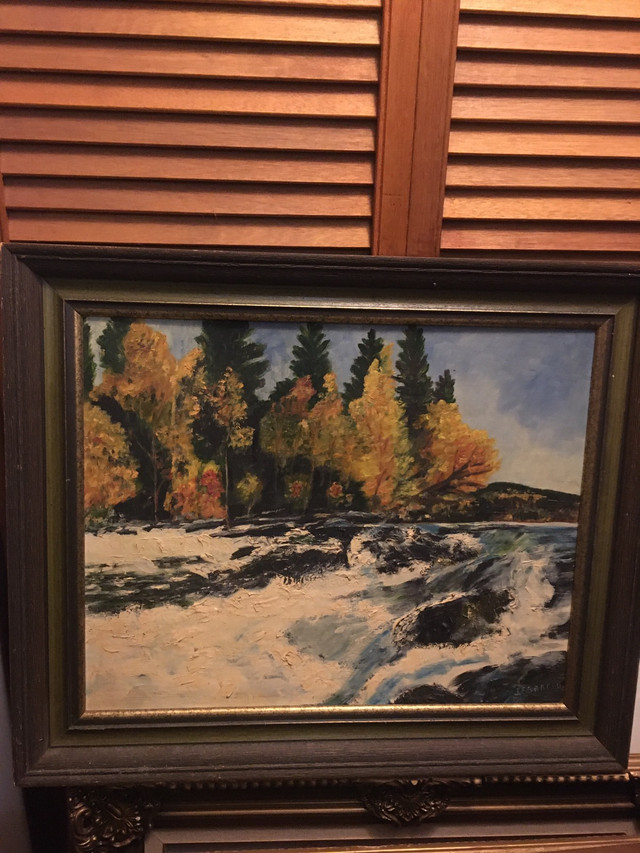 Canadian Oil Painting - Raging Waters in Arts & Collectibles in Ottawa - Image 4