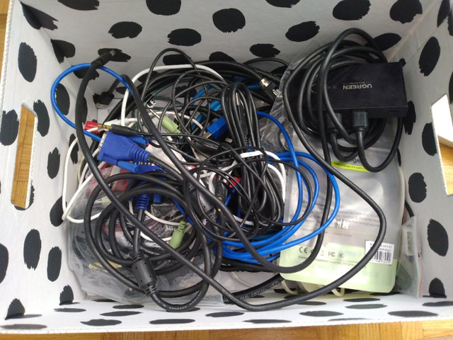 A lot of different cables, USB, Video, Audio, Power in Cables & Connectors in City of Toronto