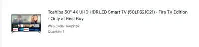 TV for Sale, View more