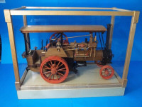 tracteur a vapeur maquette en bois fonctionnel