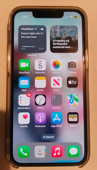 Apple I Phone 13 mini blue 128 Gb. Unlocked battery87%