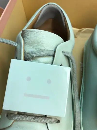 ACNE STUDIOS Face Motif SNEAKERS Misty Jade in EUC MADE IN ITALY, View more