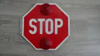 Used Double Sided STOP Sign w/lights