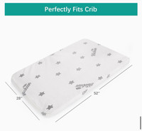  Crib or toddler bed topper