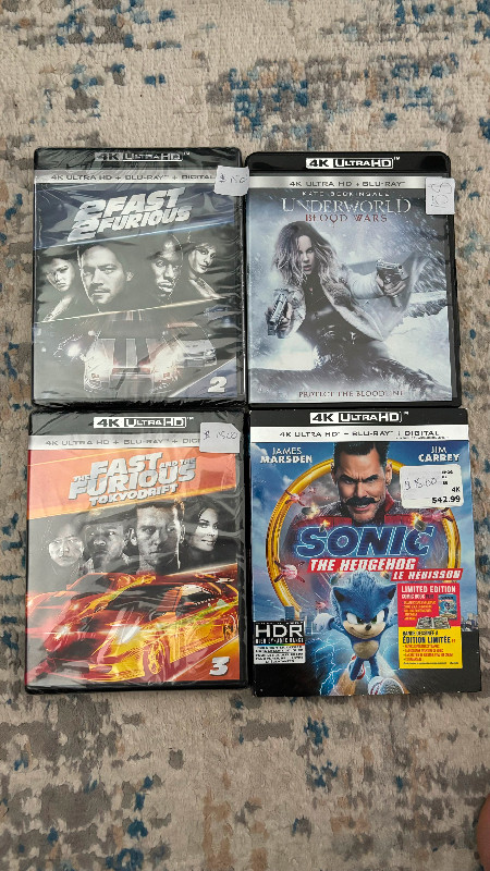 Blu ray 4K en lot à vendre. dans CD, DVD et Blu-ray  à Longueuil/Rive Sud