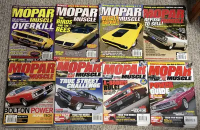 MUST SELL Mopar Muscle Magazines 2002-2009 (LIKE NEW, $5 EACH), View more