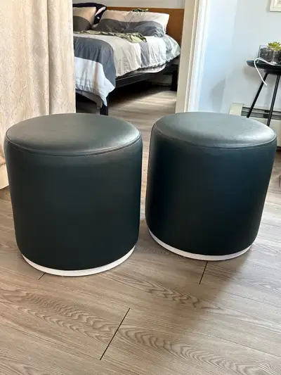 Trica Marshmallow Ottomans — Set of 2 | Green, View more