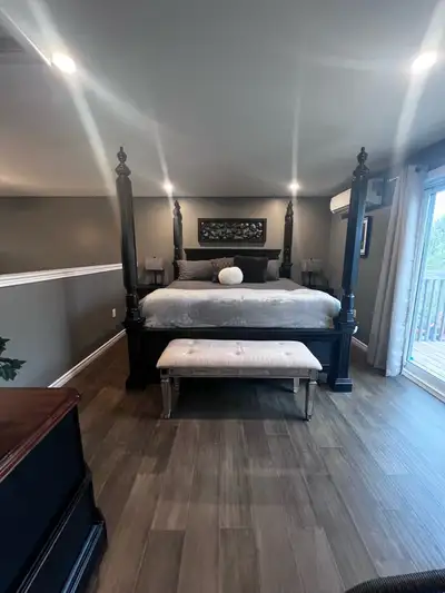 Nestled in rural Athens, Ontario, this luxurious loft offers a peaceful escape of lush nature. Unwin...