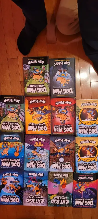 14 dog man and cat man books If want individual books it's $10 All books together $90 Great conditio...